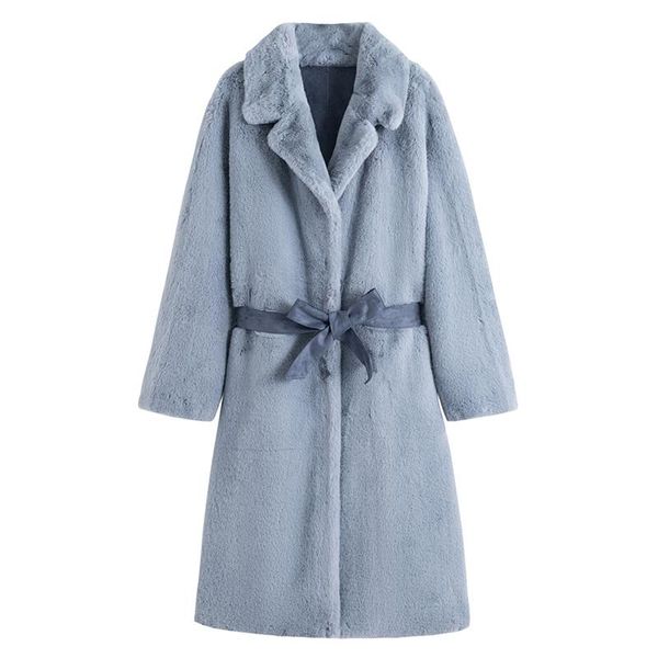 

women's jackets cx-g-t-27c oversize outwear korea imported fabric faux fur coat women, Black;brown