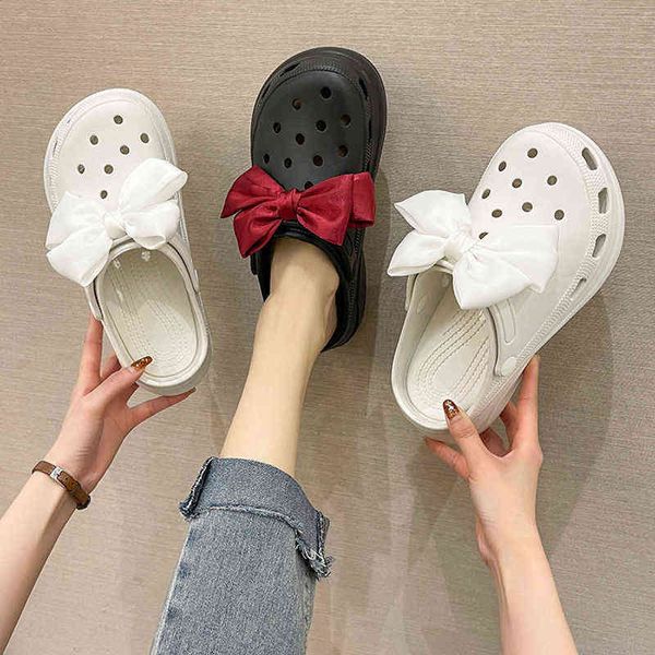 

shoes women slippers women's antiskid 2022 new fashion slippers summer sandales femmes sandalias, Black
