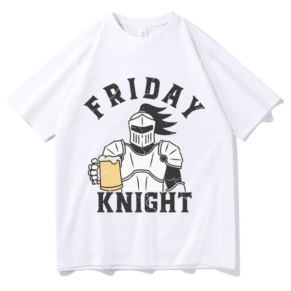 

harajuku friday beer pattern t-shirt fashion men hip hop style short sleeve tees summer female casual loose streetwear men's t-shirts, White;black