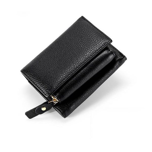 

wallets cow leather womens and purses small girls purse zipper card holder clutch female money bag carteras cuzdan, Red;black