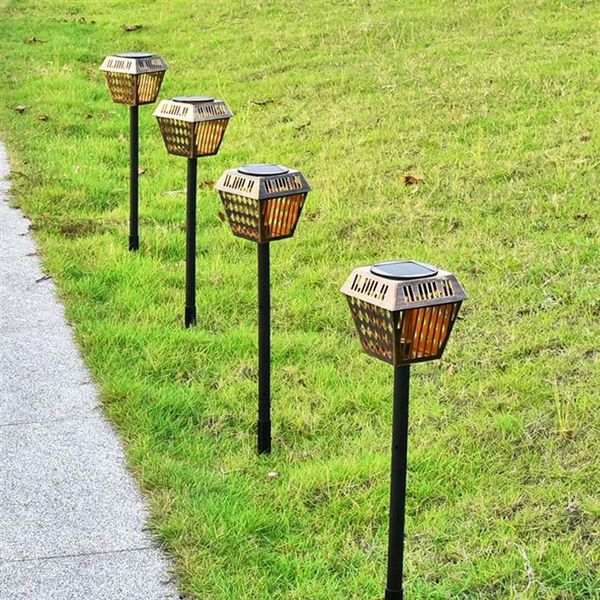 

1pc practical waterproof pathway lawn light outdoor decorative solar powered garden decorations