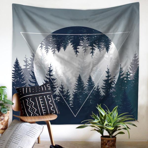 

tapestries nordic style tapestry forest bedroom wall hanging decor functional picnic cloth sofa cover modern simple home ornaments
