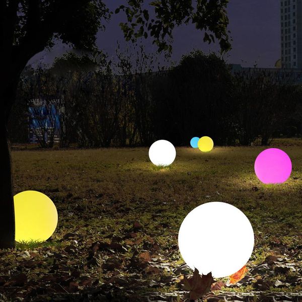 

remote control led garden ball light 16 color night lights waterproof outdoor pool landscape lawn lamp pond garland party decor lamps
