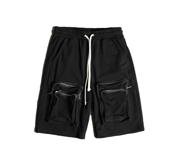

mens designer shorts summer more pocket loose swimming tracksuit streetwear clothing casual sports swimwear pure cotton board beach pants me, White;black