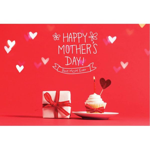 

party decoration happy mothers' day backdrop gift box cake love heart red pography backgrounds family decor po booth studio prop