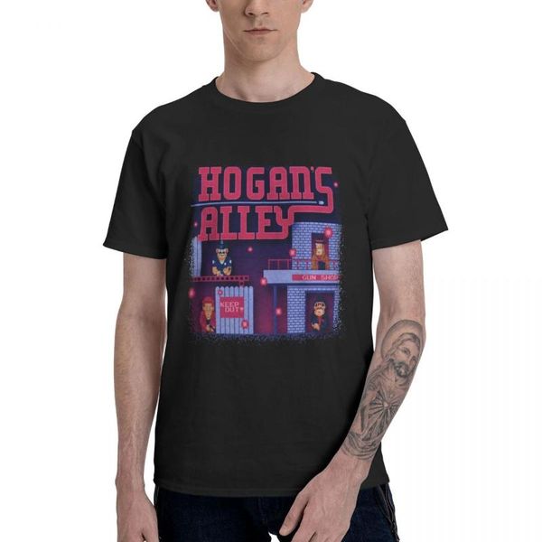

men's t-shirts summer man t shirt hogan's alley video game good cotton novelty man's o-neck cartoon print la camiseta, White;black