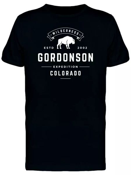 

gordonson colorado 2002 men's tee -image by shutterstock, White;black