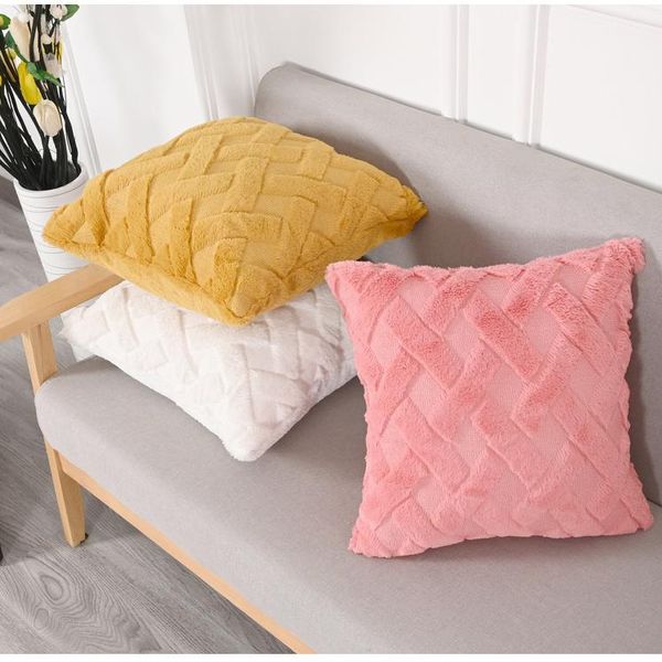 

cushion/decorative pillow fashion design plush cushion covers decorative cover for livingroom pillowcase pattern fur 45x45cm