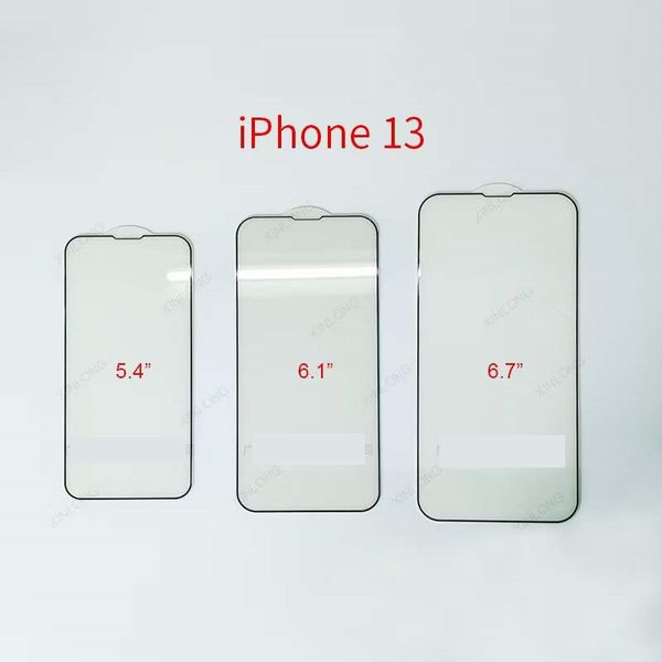 Protezioni per lo schermo per Apple iPhone 13 GLASSE TEMPERATO LG ARISTO5 / K31 Samsung Galaxy A21 A11 Piena colla con pacchetti di carta