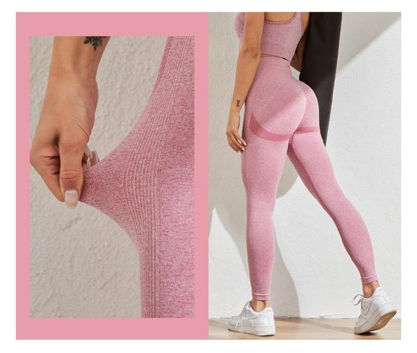 

women's leggings seamless push up bulifting workout for women high waist sport pants leggins athletic gym sportwear, Black