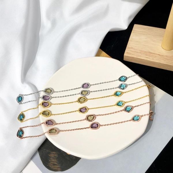 

brand pure 925 sterling silver jewelry for women fashion party rose gold color chain exquisite gift luxury necklace chains