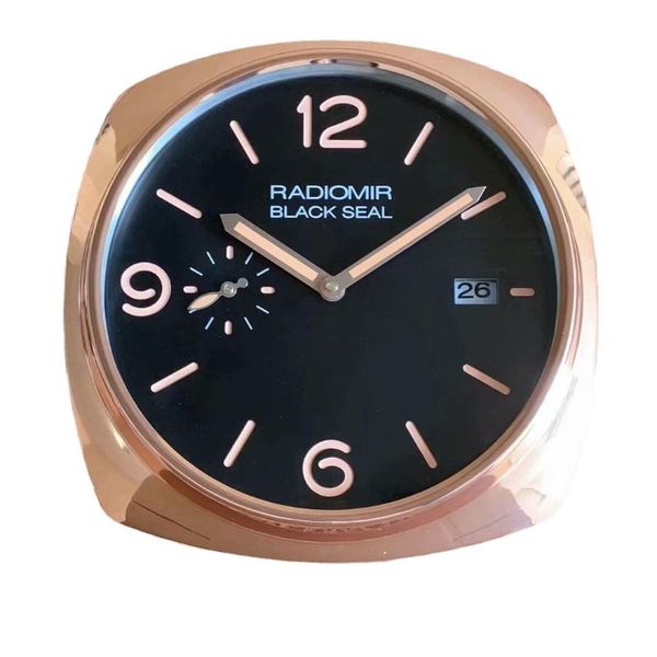 

wall clocks 3d rose gold clock large modern watches stainless steel luminous watch silent house decoration living room