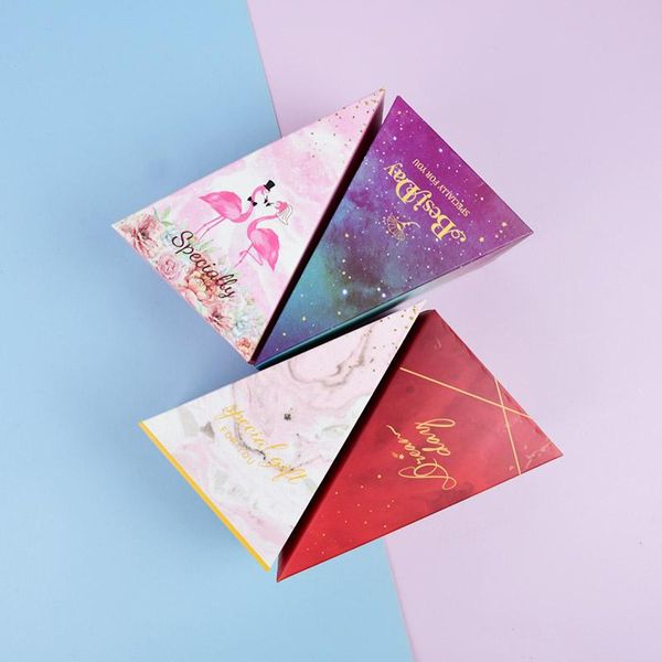 

10pcs beautiful printed candy box flamingo chocolate gift for baby shower birthday wedding guests event party favor supplies wrap