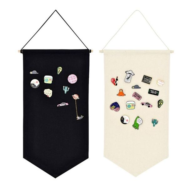 

decorative objects & figurines nordic blank cotton brooch pin badge holder hanging wall display banner flag kids room decoration drop