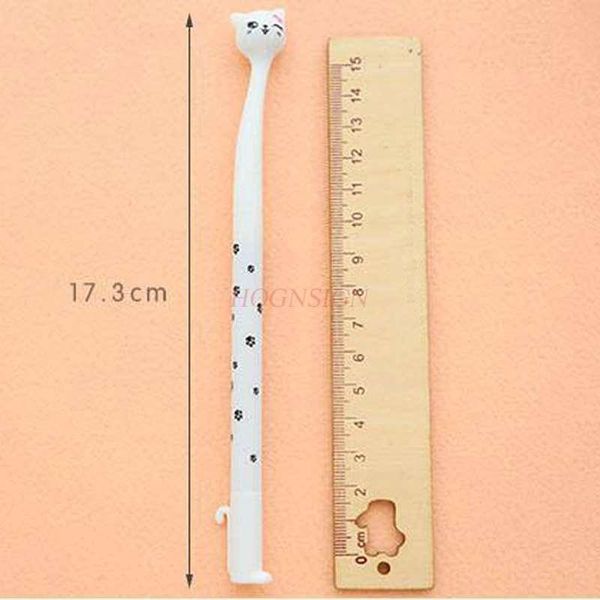 

gel pens cute cartoon cat pen can stand water 0.5mm test black