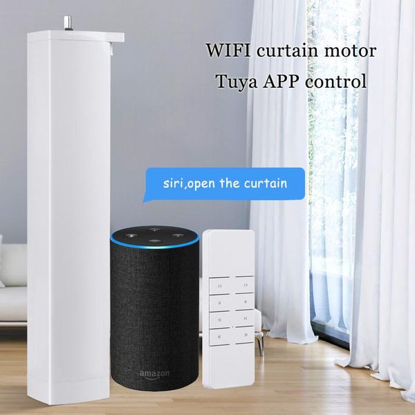 

smart home control wifi electric curtain motor remote controller compatient with alexa google life tuya app