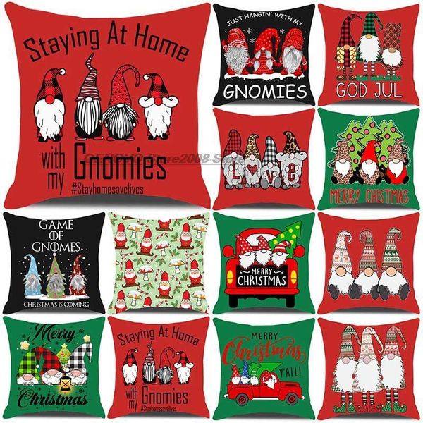 

pillow case weihnachten gnomes gedruckt kissenbezug werfen kissen abdeckung sofa auto geschenke home decor peac