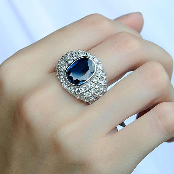 

wedding rings moonrocy cubic zirconia green blue oval crystal cz vintage party jewelry wholesale for women rins drop, Slivery;golden