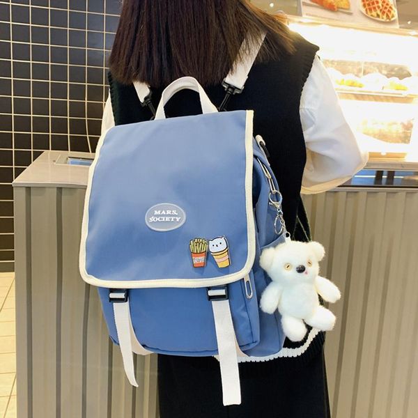 

backpack pretty style women's rucksack 2021 female small cute nylon travel bag students backpacks schoolbag for teenage girls boys