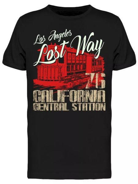 

Los Angeles Lost Way Tee Men's -Image by Shutterstock, White;black
