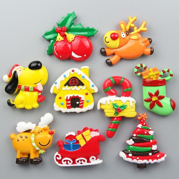 

fridge magnets stereo refrigerator creative children's morning education message stickers decorations cute christmas gifts