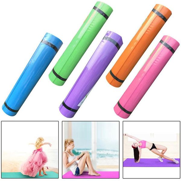 

yoga mats 4mm extra thick 183cmx61cm eva non-slip for fitness tasteless pilates gym exercise pads with bandages
