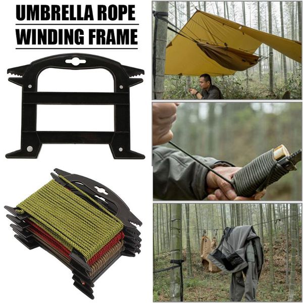 

outdoor gadgets paracord winder fishing line cable parachute lanyard ladder spool holder camping portable elements