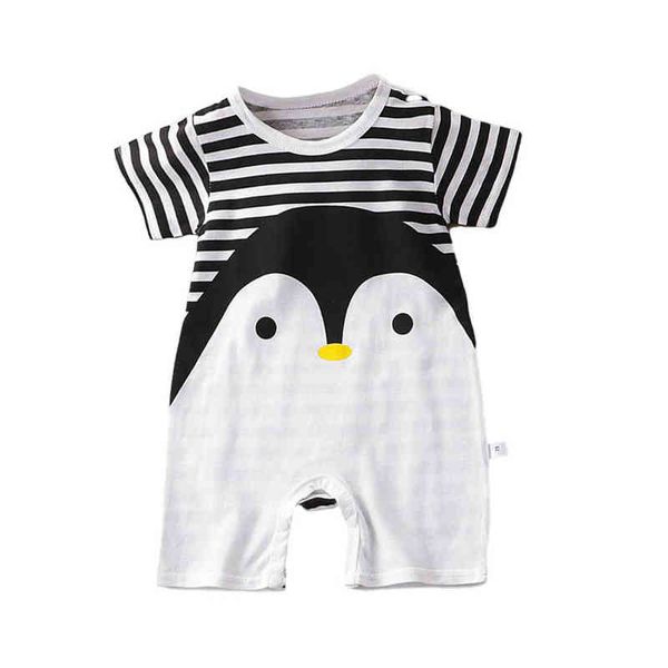 Neonato 3M 6M 1 2 anni Pagliaccetto per bambini Abbigliamento estivo a maniche corte per ragazzo e ragazza Tuta unisex per cartoni animati Costume carino G220223