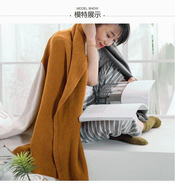 

blankets light luxury of contracted nordic style sofa blanket thin knitted office nap single for both men and women