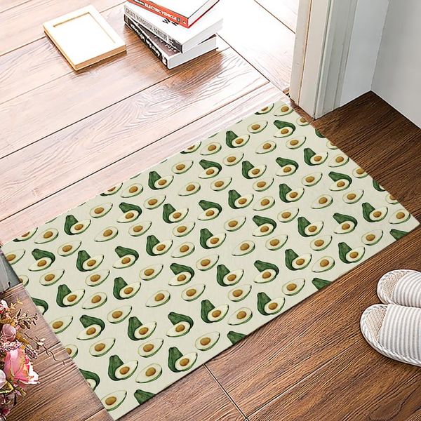

carpets modern family doormats avocado fruit green for kitchen bathroom non-slip mats living room decoration welcome art carpet