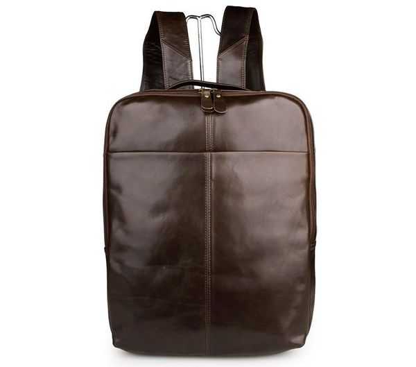 

backpack nesitu vintage genuine leather women / men backpacks cowhide travel bags #m7280