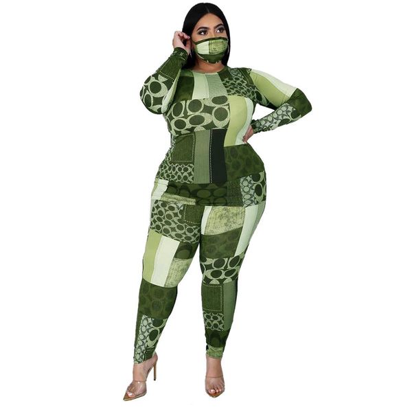 

print women's suit tracksuits long sleeve pants two piece sets outfits matching set no mask l-5xl, Gray