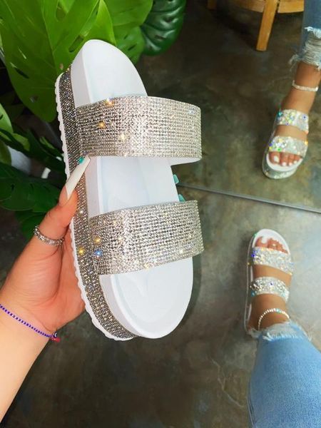 

sandals summer women fasion shoes slip-on jelly ladies flat platform beach outdoor pu holiday size 35-43 2ozo, Black