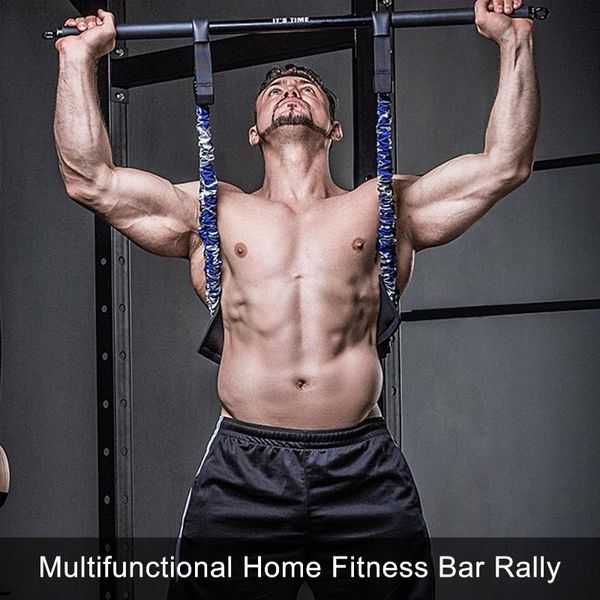 

portable pilates exercise stick bar workout equipment yoga rally full body strength train pull up training expander rods resistance bands