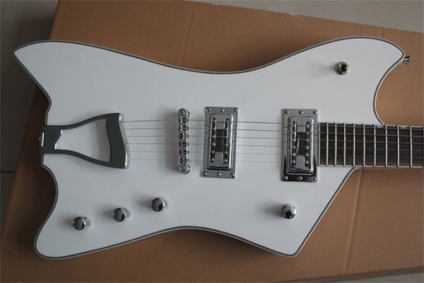 

custom version of metal green electric guitar chrome plated accessories rosewood fingerboard