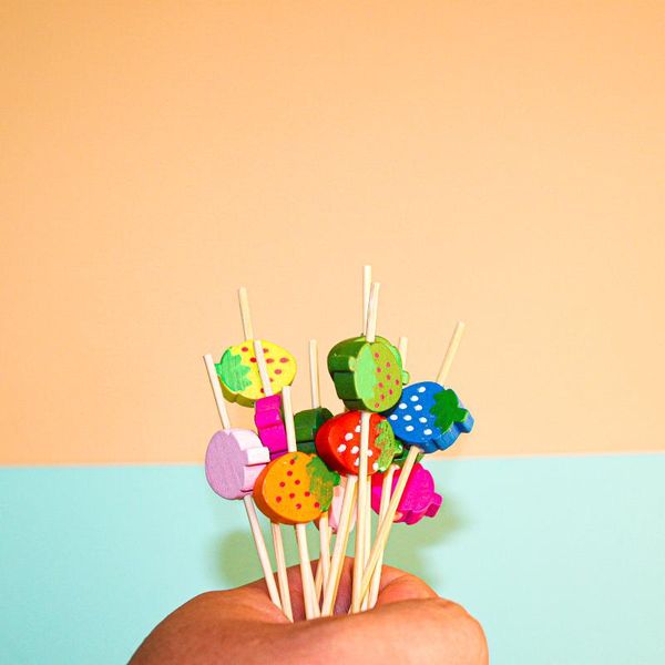 

forks 100pcs disposable bamboo picks fruit cocktail sticks buffet salad dessert vegetable decoration handmade toothpicks for party bar