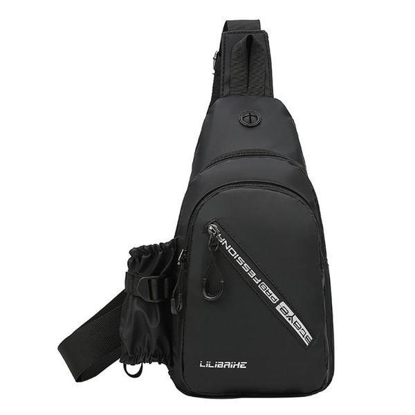 

women men nylon waterproof waist bag cloth shoulder messenger outdoor sport chest pocket brusttasche# bags