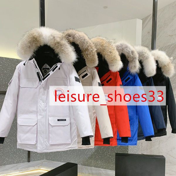 

winter coat designer mens canada down goose vest jackets canadian style gooed jacket coats women hooded embroidery white outerwear, Black;brown