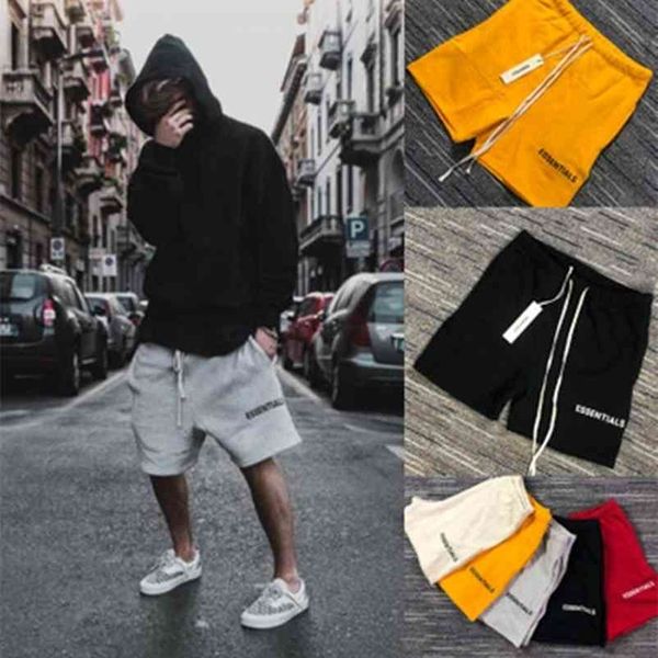 

summer hip-hop men and women casual fitness shorts men's sportswear fashion trend brand pants large size 210330, White;black