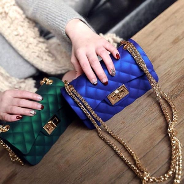 

fashion candy color crossbody bags with fur slides women plush warm furry sandals jelly matching purse sets slippers, Black