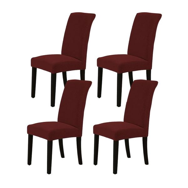 

waterproof chair cover for dinning room/ el/ restaurant solid color plaid covers