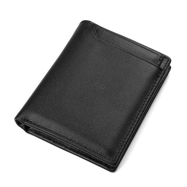 

wallets purse men wallet real leather short male genuine for man small pocket money bag, Red;black