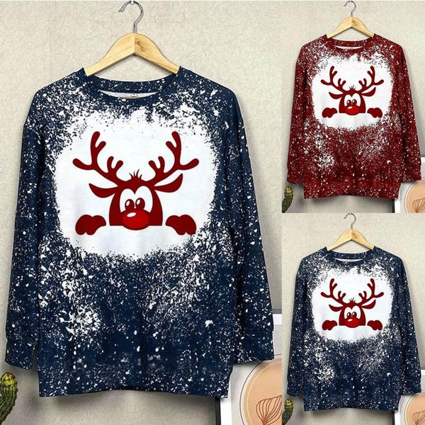 

women's blouses & shirts 2021 arrival kawaii merry christmas hoodies autumn winter casual o-neck raglan sleeve prints shirt blouse, White