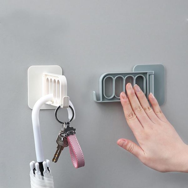 

robe hooks punch-clothes hanger bathroom door back wall glue hanging strong household hook