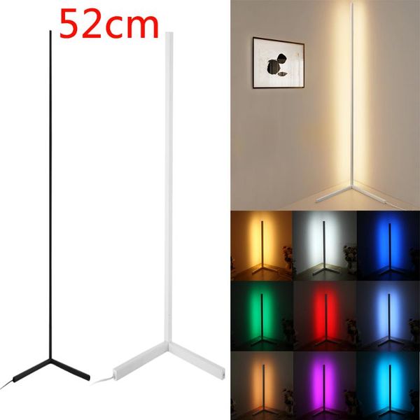 

52cm nordic led floor lamp modern simple warm white corner rod light for living room bedroom interior atmosphere standing lamps