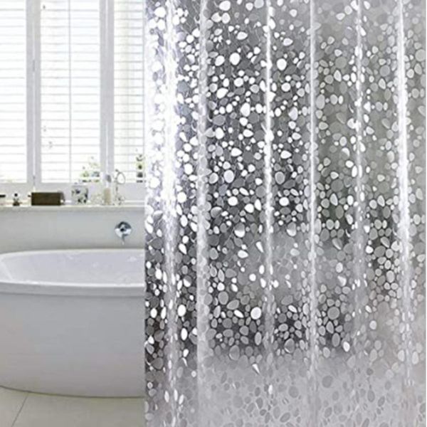 

shower curtains 3d water cube translucent curtain waterproof anti-stick body thickening anti-mold bathroom