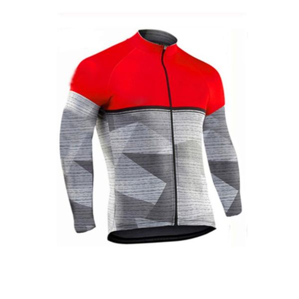 

racing jackets cycling wear long-sleeved mountain bike jersey men's sportswear, Black;red