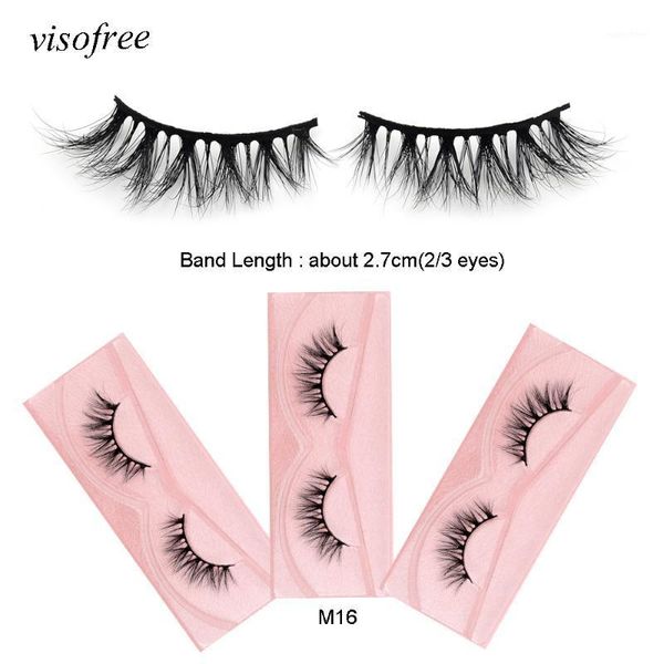 

viso3d mink 1 pair eyelashes arrival 100% cruelty dramatic lashes soft handmade false beauty makeup m121