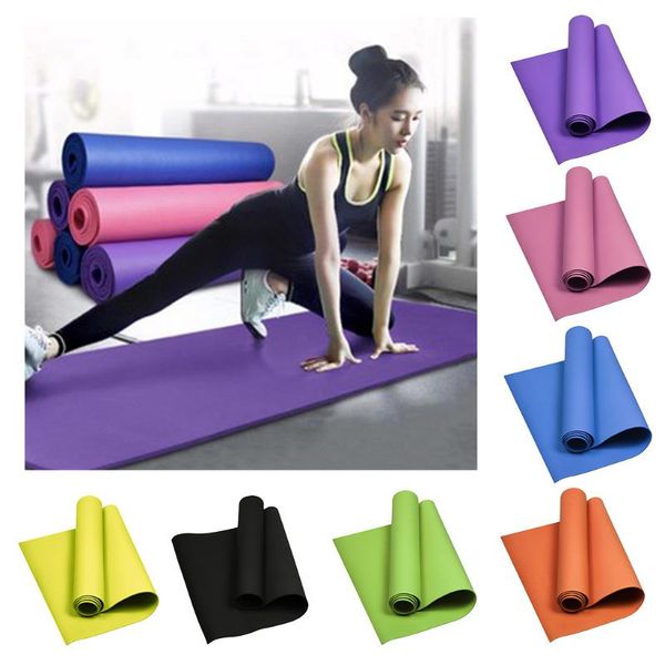 

yoga mats pilates mat fitness exercise gym cushion pad non-slip eva body building equipment for adults - 7 colors available