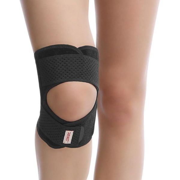 

elbow & knee pads 1pcs fitness support patella belt football basketball brace elastic bandage tape sport strap protector band, Black;gray